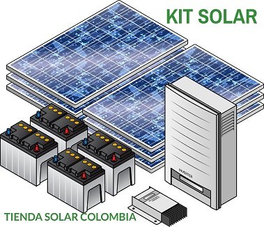 Energia solar Colombia, Kit energia solar, paneles solares, casas fincas