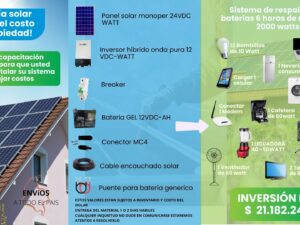 KIT SISTEMA DE VIVIENDA 2000WATT