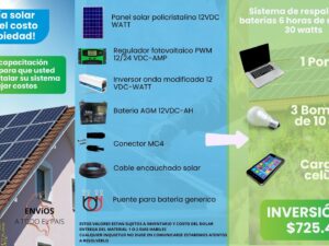 KIT SISTEMA DE VIVIENDA 30WATT