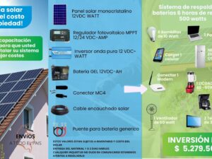 KIT SISTEMA DE VIVIENDA 500WATT