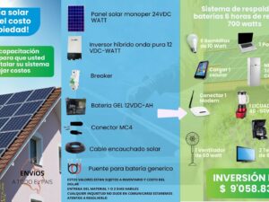 KIT SISTEMA DE VIVIENDA 700WATT