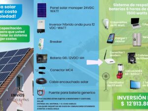 KIT SISTEMA DE VIVIENDA 1500WATT
