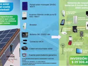 KIT SISTEMA DE VIVIENDA 3000WATT